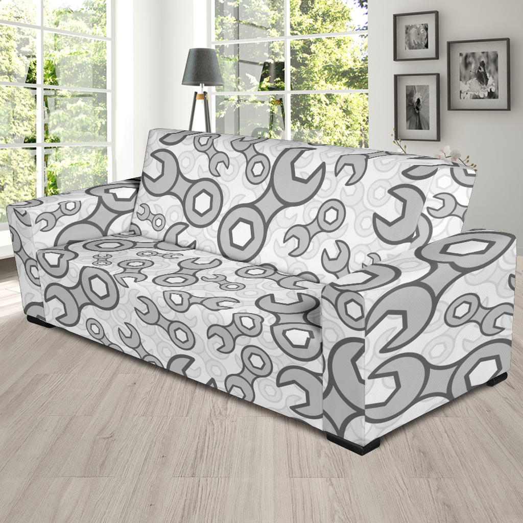 Mechanic Pattern Print Design 05 Sofa Slipcover