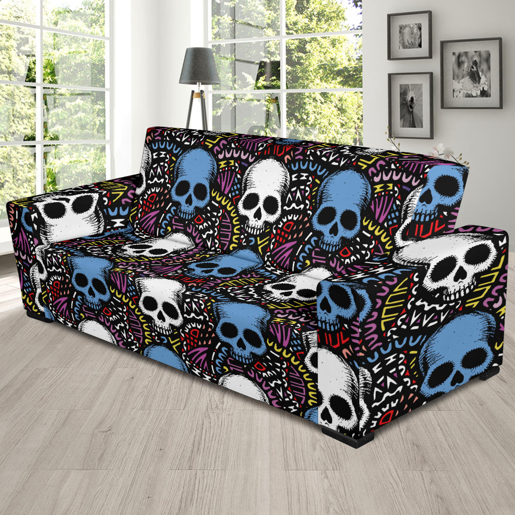 Skull Print Design LKS305 Sofa Slipcover