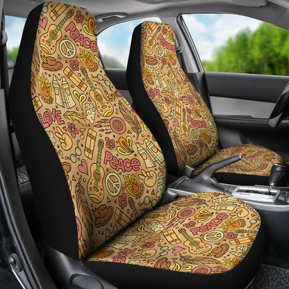 Hippie Print Design LKS305 Car Seat Covers