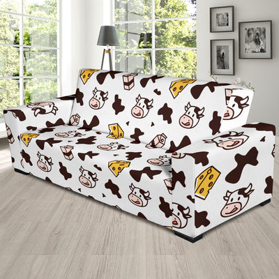 Cow Pattern Print Design 06 Sofa Slipcover