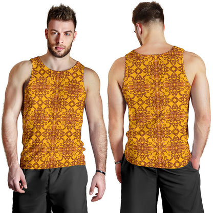 Octopus Background Design Print Men Tank Top