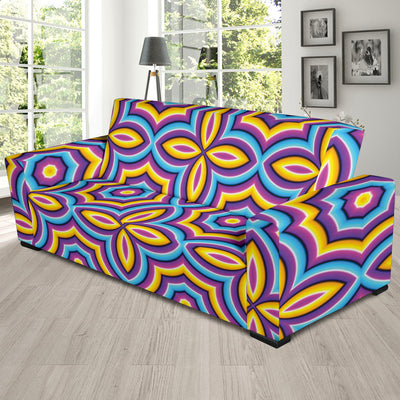 Optical illusion Pattern Print Design A03 Sofa Slipcover