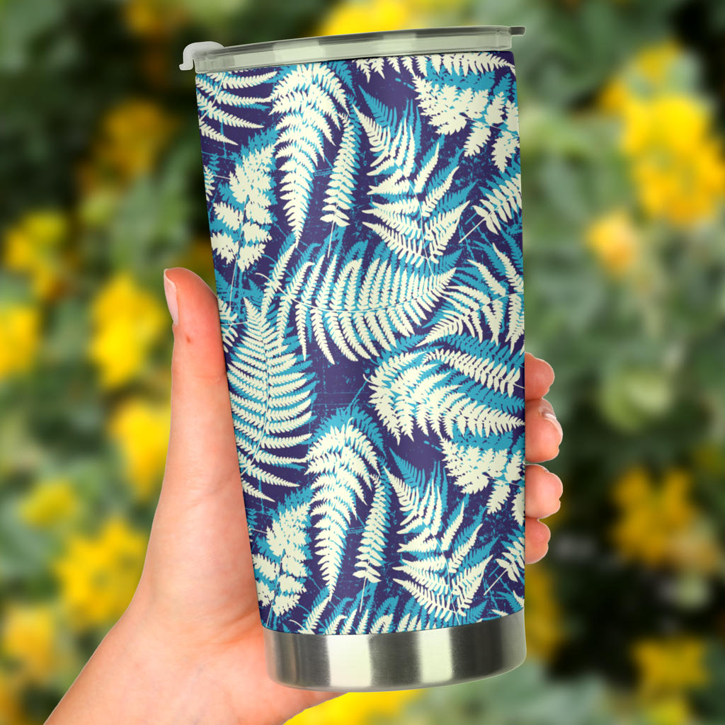 Fern Leave Summer Print Pattern Tumbler