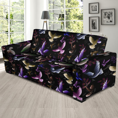 Pigeon Pattern Print Design 01 Sofa Slipcover