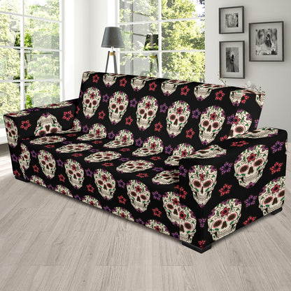 Sugar Skull Print Design LKS304 Sofa Slipcover