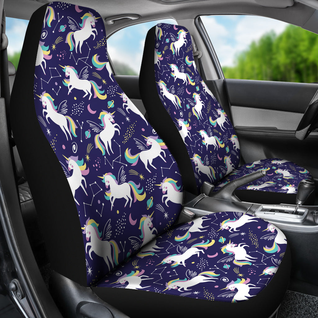 Unicorn Print Design LKS305 Car Seat Covers