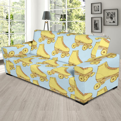 Roller skate Pattern Print Design A03 Sofa Slipcover