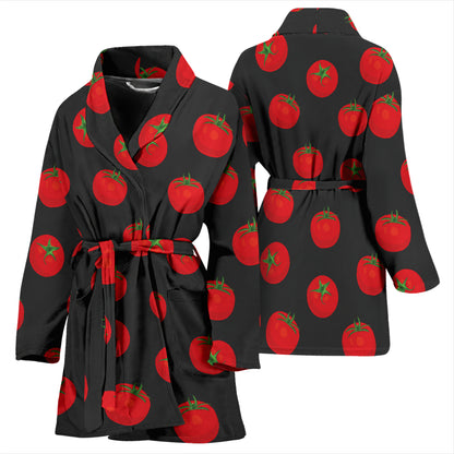 Tomato Print Design LKS305 Women Bathrobe