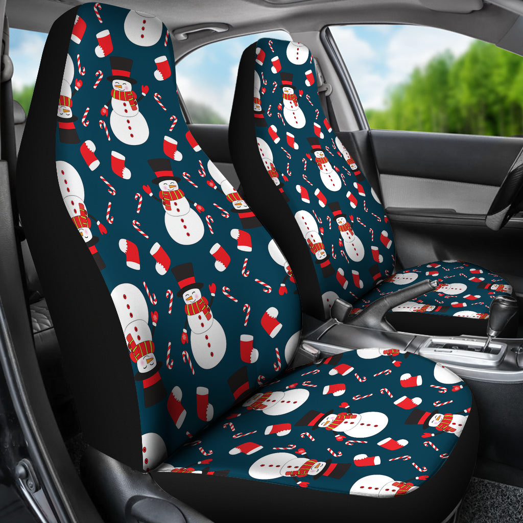 Snowman Print Design LKS301 Car Seat Covers