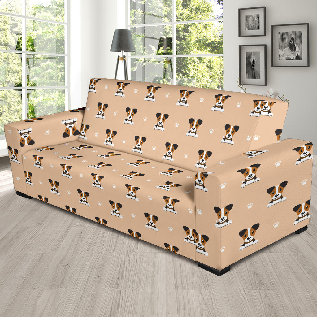 Russell Terriers Print Design LKS3011 Sofa Slipcover