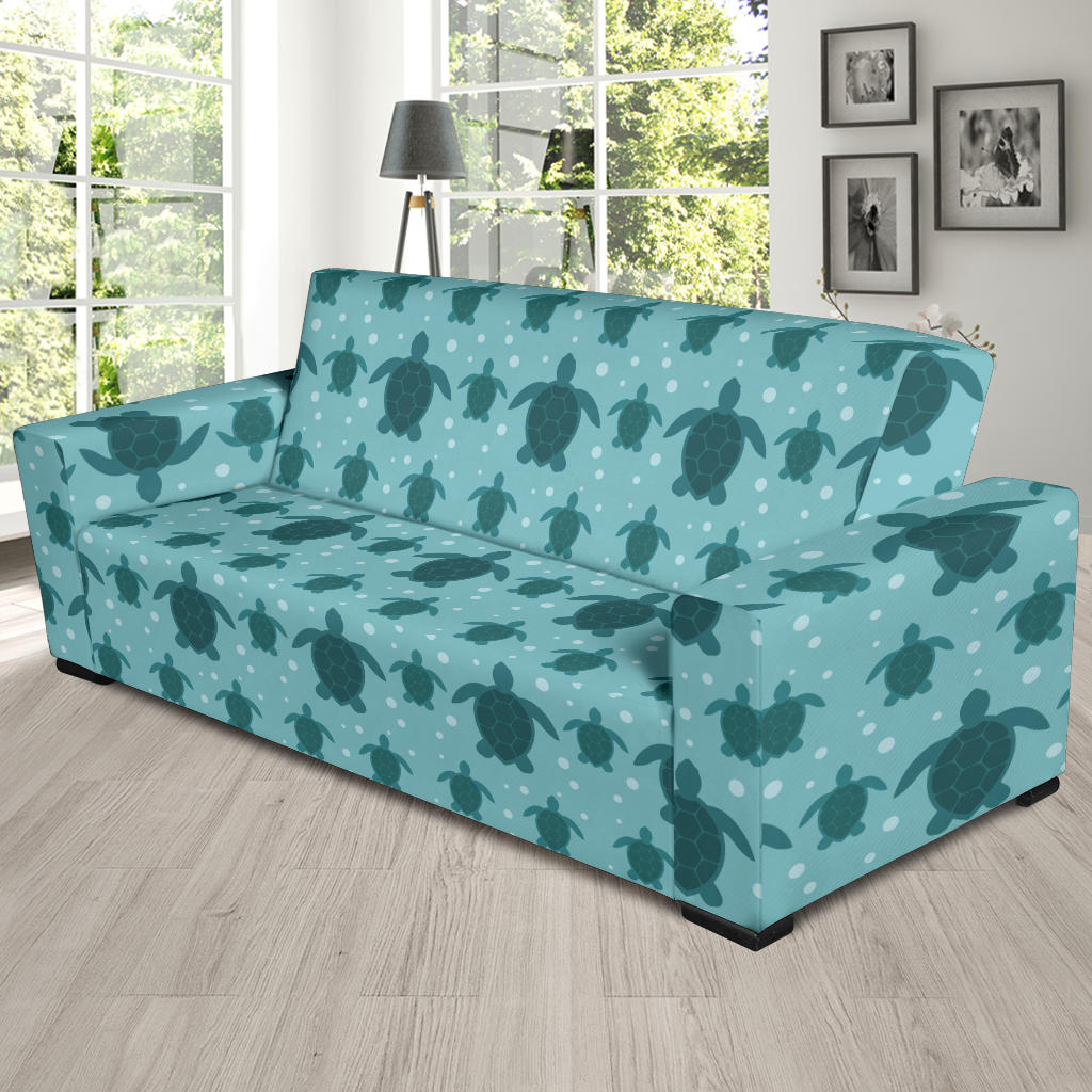 Sea Turtle Print Design LKS305 Sofa Slipcover
