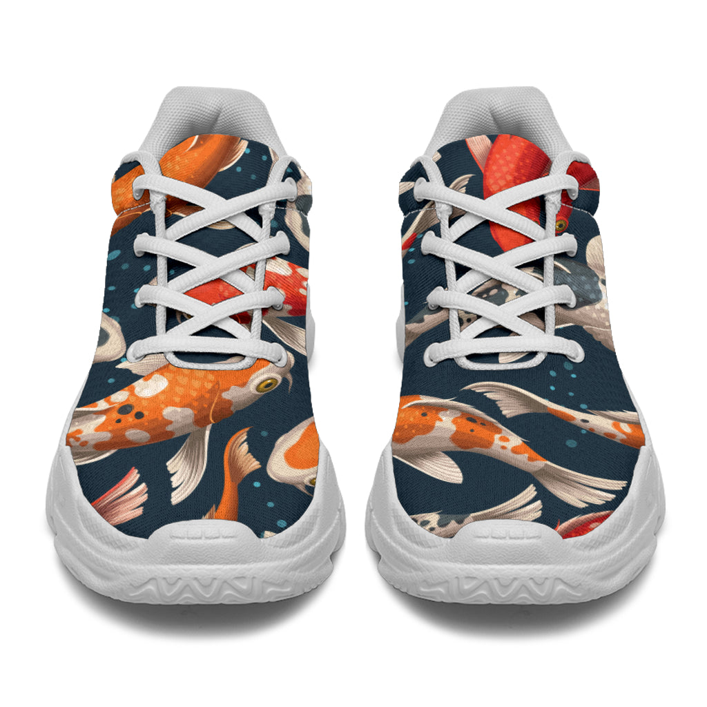 Koi Carp Cute Design Themed Print Chunky Sneakers