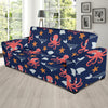 Octopus Pattern Print Design A04 Sofa Slipcover