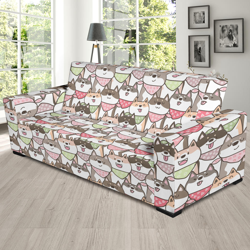 Shiba Inu Print Design LKS305 Sofa Slipcover