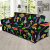 Psychedelic Mushroom Pattern Print Design A02 Sofa Slipcover