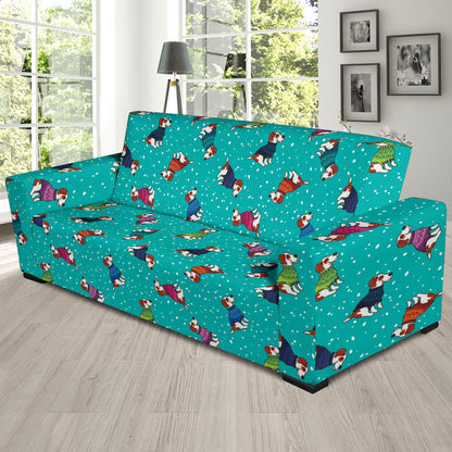 Russell Terriers Print Design LKS309 Sofa Slipcover