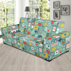 Medical Pattern Print Design 02 Sofa Slipcover