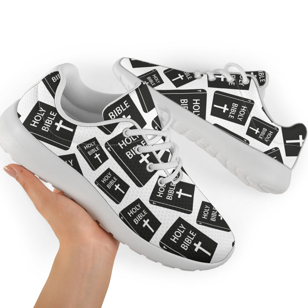 Christian Holy Bible Book Pattern Athletic Shoes