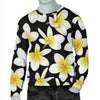 Yellow Plumeria Hawaiian Flowers Men Long Sleeve Sweatshirt