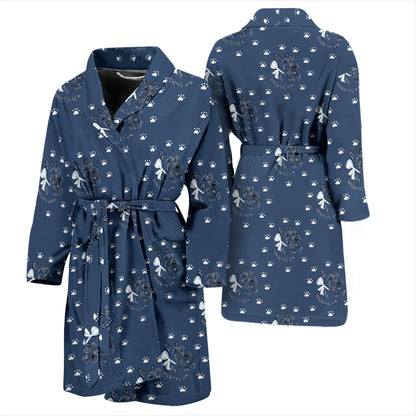 Scottish Terriers Print Design LKS307 Men Bathrobe