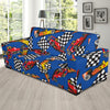 Racing Pattern Print Design A01 Sofa Slipcover