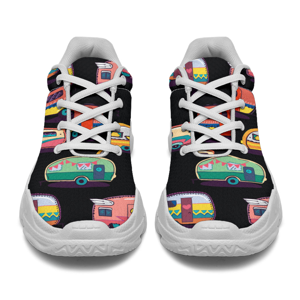 Camper Camping Pattern Chunky Sneakers