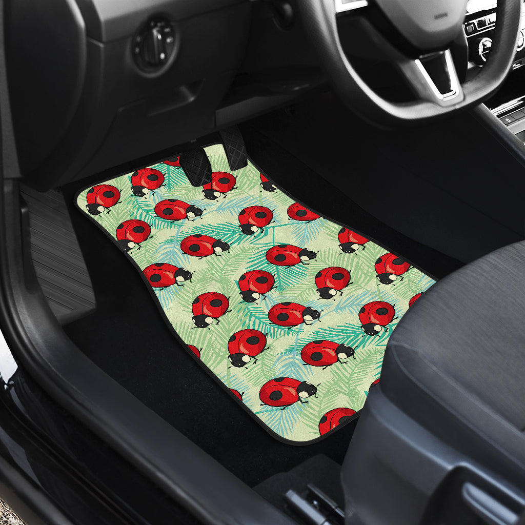 Ladybug Cute Print Pattern Car Floor Mats Front Back