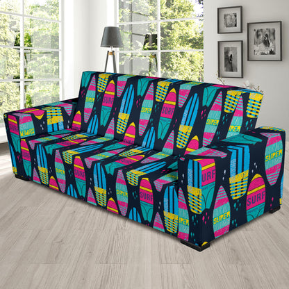 Surfboard Colorful Print Design LKS302 Sofa Slipcover