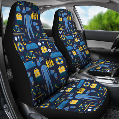 Scuba Equipment Print Design LKS305 Car Seat Covers