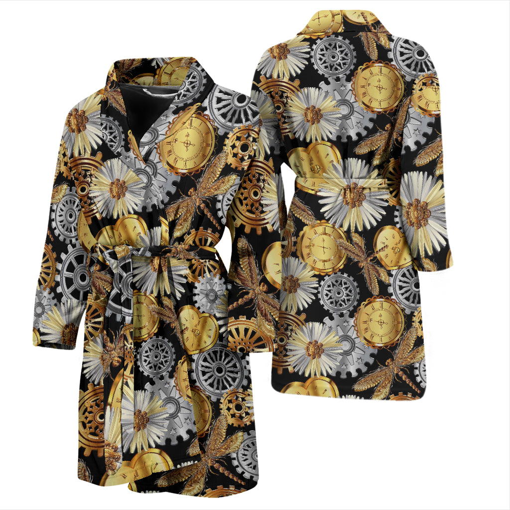 Steampunk Dragonfly Print Design LKS302 Men Bathrobe