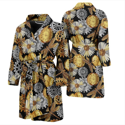 Steampunk Dragonfly Print Design LKS302 Men Bathrobe
