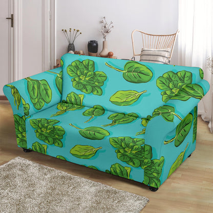 Spinach Print Design LKS301 Loveseat Couch Slipcover