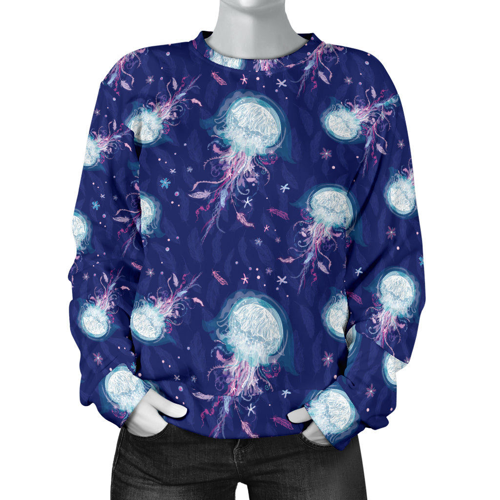 Jellyfish Cute Design Women Long Sleeve Sweatshirt