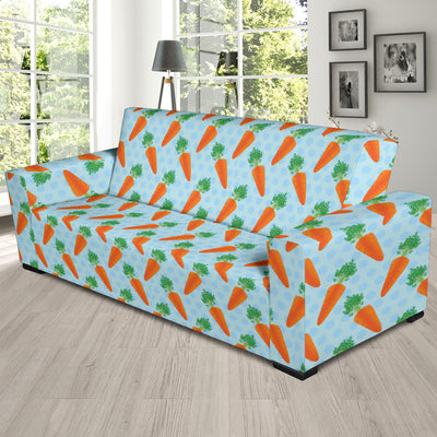 Carrot Pattern Print Design 01 Sofa Slipcover