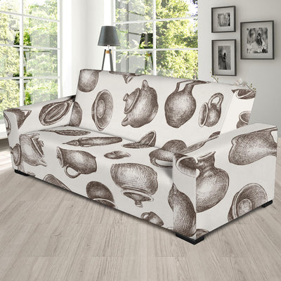 Pottery Pattern Print Design A01 Sofa Slipcover