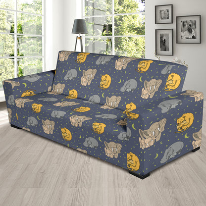 Safari Elephant Lion Print Design LKS303 Sofa Slipcover