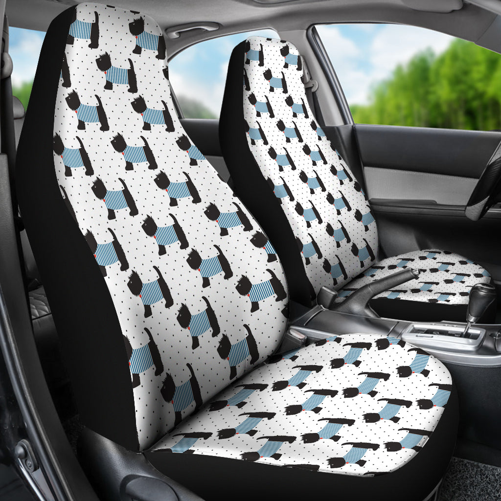Scottish Terriers Print Design LKS3012 Car Seat Covers