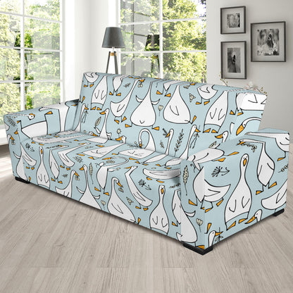 Goose Pattern Print Design 03 Sofa Slipcover