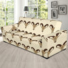 Goat Pattern Print Design 01 Sofa Slipcover