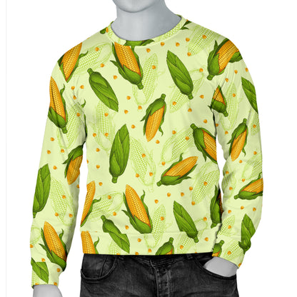 Agricultural Fresh Corn cob Print Pattern Men Long Sleeve Sweatshirt