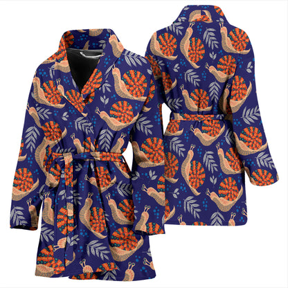Snail Print Design LKS401 Women Bathrobe