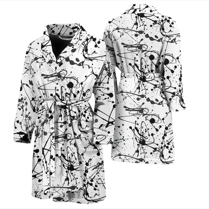 Splatter Print Design LKS305 Men Bathrobe