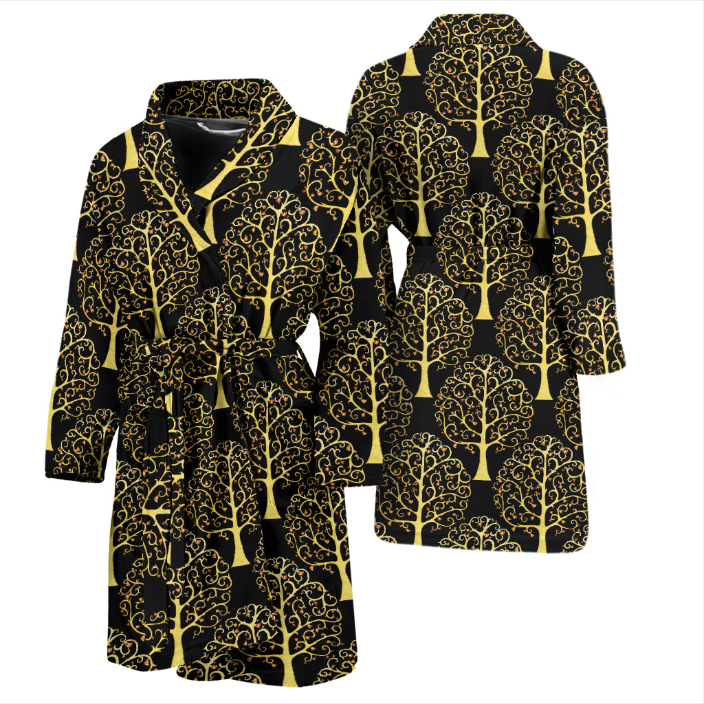 Tree Of Life Print Design LKS302 Men Bathrobe