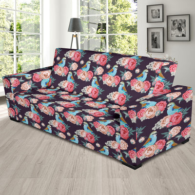 Bluebird Pattern Print Design 02 Sofa Slipcover