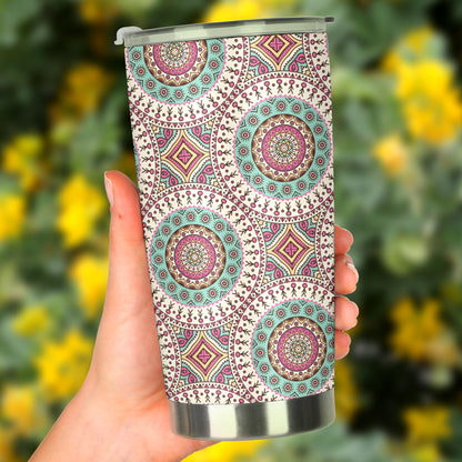 Bohemian Round Style Print Tumbler
