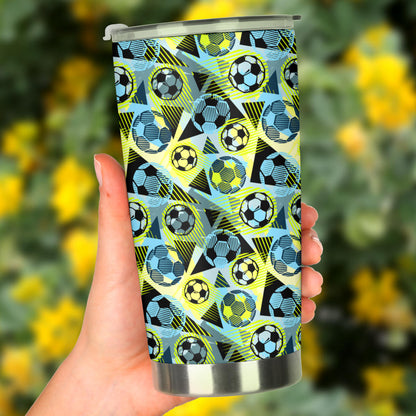 Soccer Ball Themed Print Design Tumbler