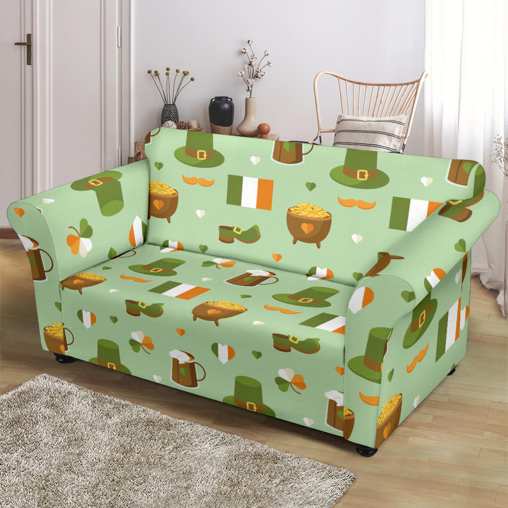 St Patricks Day Print Design LKS302 Loveseat Couch Slipcover
