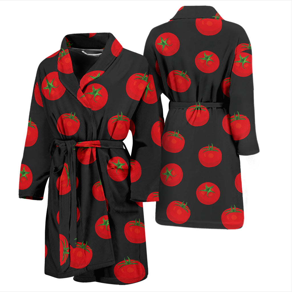 Tomato Print Design LKS305 Men Bathrobe