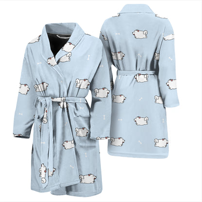 Samoyeds Print Design LKS302 Men Bathrobe