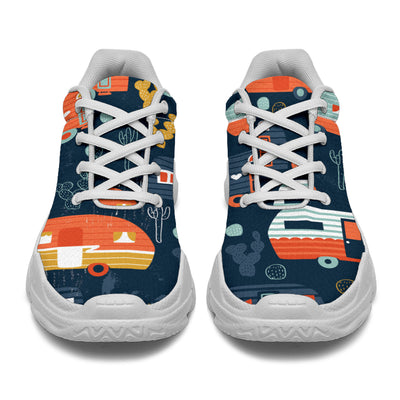 Camper Caravan Print Pattern Chunky Sneakers